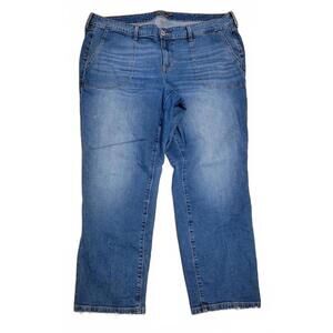 Torrid Medium Wash Faded Straight Jeans Plus Size 20 Tall